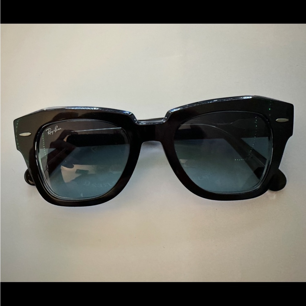 Ray-Ban Black State Street Sunglasses with Case
